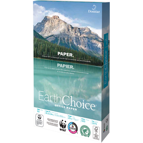 EarthChoice&reg; Office Paper, FSC, 8-1/2" x 14", 20 lbs., White Planification Entrepots Molloy