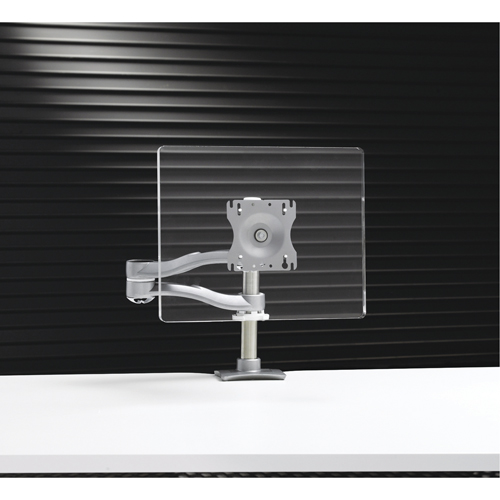 Support &agrave; &eacute;cran simple, bras &agrave; double extension &agrave; hauteur ajustable Planification Entrepots Molloy