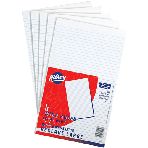 Tablettes de papier blanc Planification Entrepots Molloy