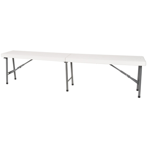 Banc pliant, Poly&eacute;thyl&egrave;ne, 72" lo x 12" la x 17" h Planification Entrepots Molloy