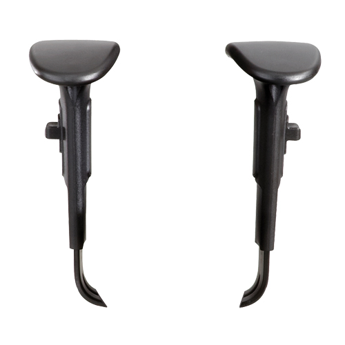 Ensemble d'accoudoirs rembourr&eacute;s en T ajustables Planification Entrepots Molloy