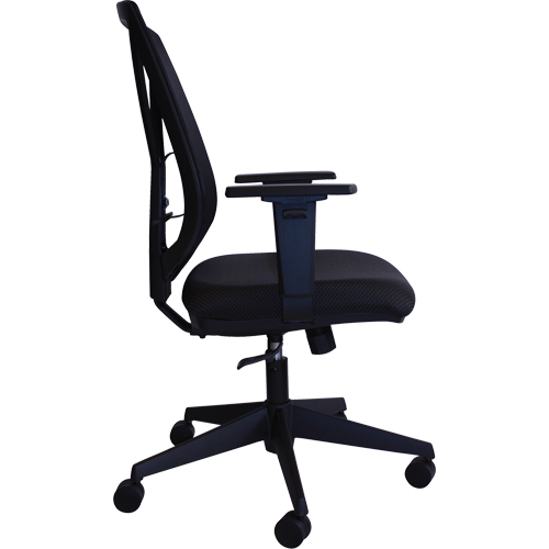 Activ A-47 Synchro Office Chair, Fabric, Black, 275 lbs. Capacity Planification Entrepots Molloy