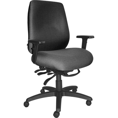 Cierra Heavy Duty Ergonomic Chairs, Fabric, Grey, 400 lbs. Capacity Planification Entrepots Molloy