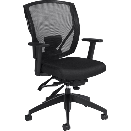 Chaises &agrave; bras Multi-Tilter, Tissu, Noir, Capacit&eacute; 300 lb Planification Entrepots Molloy