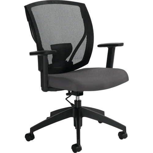 Chaises de travail, Vinyle, Charbon, Capacit&eacute; 300 lb Planification Entrepots Molloy