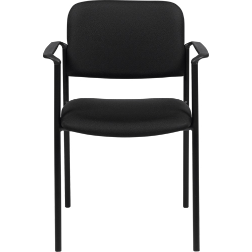 Chaises empilables, Tissu, Hauteur 32", Capacit&eacute; 300 lb, Noir Planification Entrepots Molloy