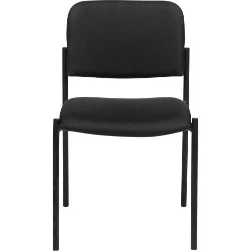 Chaises sans accoudoirs empilables, Tissu, Hauteur 32", Capacit&eacute; 300 lb, Noir Planification Entrepots Molloy
