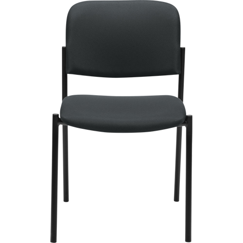 Chaises sans accoudoirs empilables, Tissu, Hauteur 32", Capacit&eacute; 300 lb, Charbon Planification Entrepots Molloy