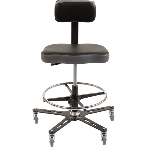 Chaise ergonomique industrielle TF160, Mobile, Ajustable Hauteur, Capacit&eacute; 300 lb Planification Entrepots Molloy