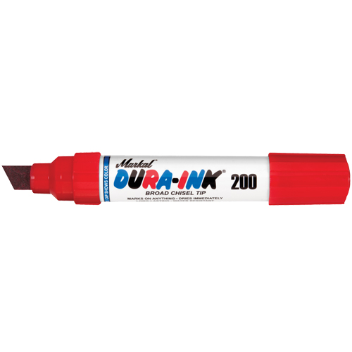Marqueur no 200 Dura-Ink, Ciseau, Rouge Planification Entrepots Molloy