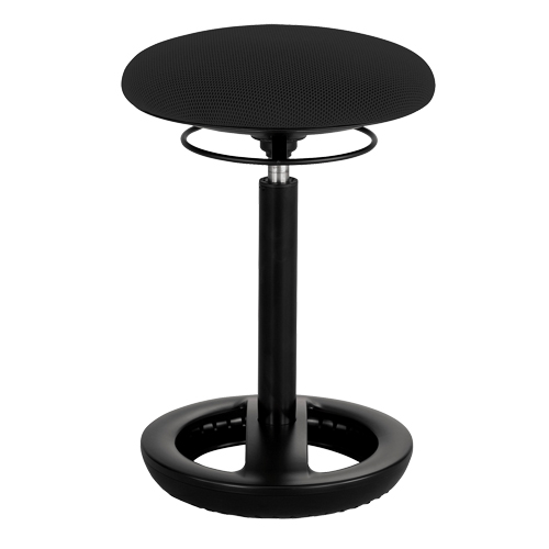 Twixt Ergonomic Chair, Stationary, Adjustable, 17" - 22", Polyester Mesh Seat, Black Planification Entrepots Molloy