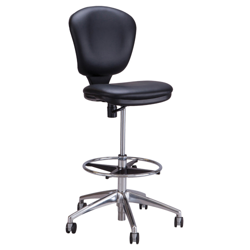 Metro Extended-High Chair, Vinyl, Black, 250 lbs. Capacity Planification Entrepots Molloy