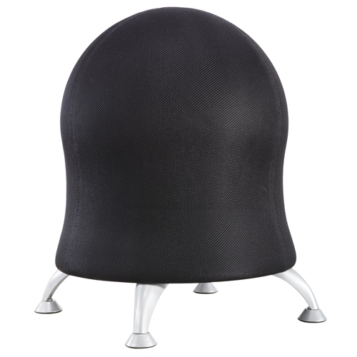 Zenergy Ball Chair, Fabric, Black, 250 lbs. Capacity Planification Entrepots Molloy