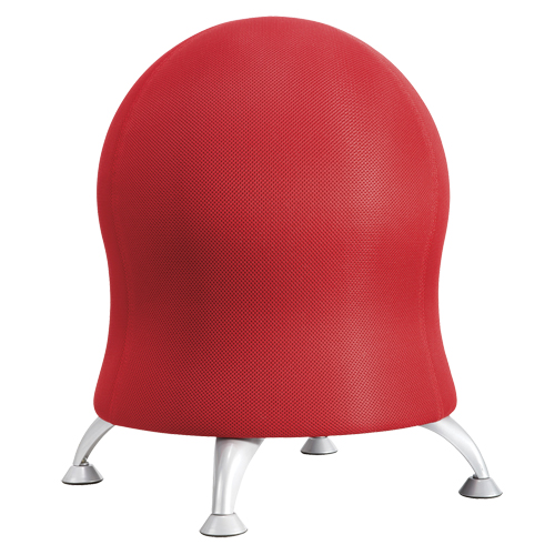 Zenergy Ball Chair, Fabric, Red, 250 lbs. Capacity Planification Entrepots Molloy