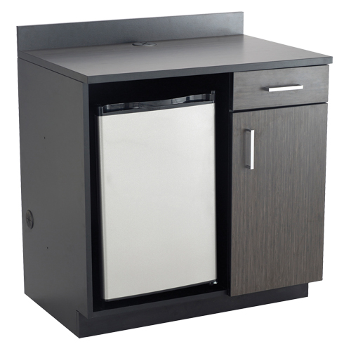 Modular Cabinet, Melamine, 39" H x 36" W x 25" D, Asian Night/Black Planification Entrepots Molloy