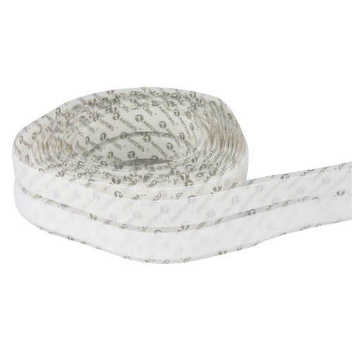 Attache, Boucle et crochet, 15' x 3/4", Adh&eacute;sif, Blanc Planification Entrepots Molloy