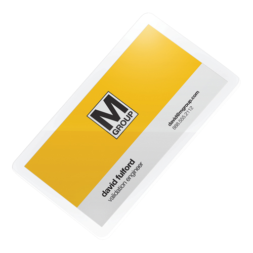 Pochettes lamin&eacute;es pour cartes d'affaires Swingline UltraClear Planification Entrepots Molloy