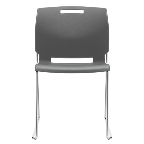 Chair, Plastic, 32-1/2" High, 300 lbs. Capacity, Grey Planification Entrepots Molloy