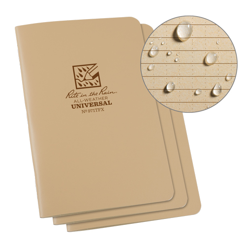Notebook, Soft Cover, Tan, 48 Pages, 4-5/8" W x 7" L Planification Entrepots Molloy