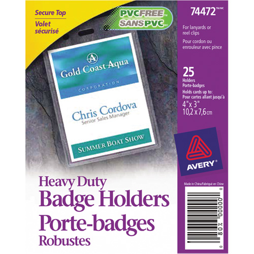 Heavy-Duty Badge Holder Planification Entrepots Molloy