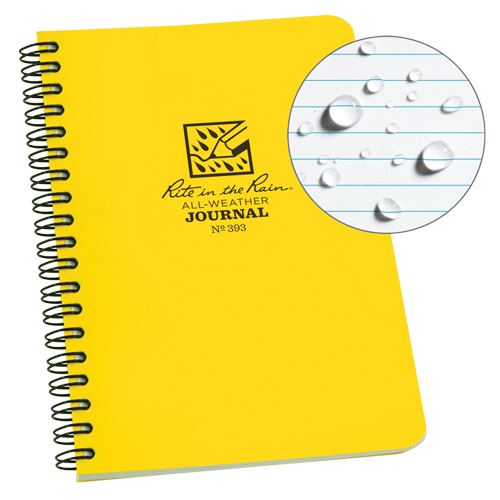 Carnet de notes de poche &agrave; spirale lat&eacute;rale, Couverture souple, Jaune, 64 Pages, 4-5/8" , 7"  Planification Entrepots Molloy