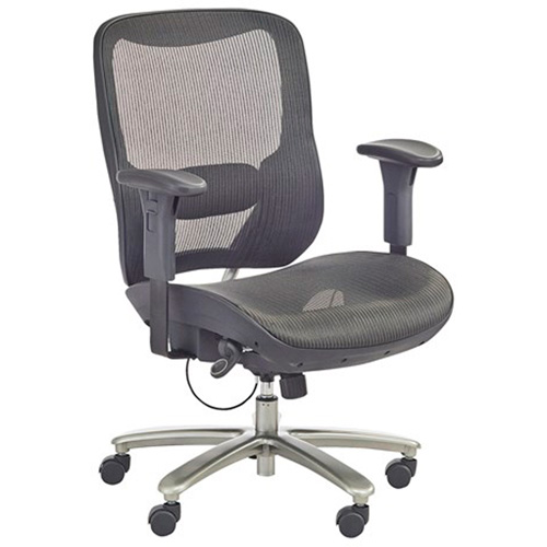 Chaise &eacute;conomique pour personnes de taille forte ou grandes, Mailles, Noir, Capacit&eacute; 450 lb Planification Entrepots Molloy
