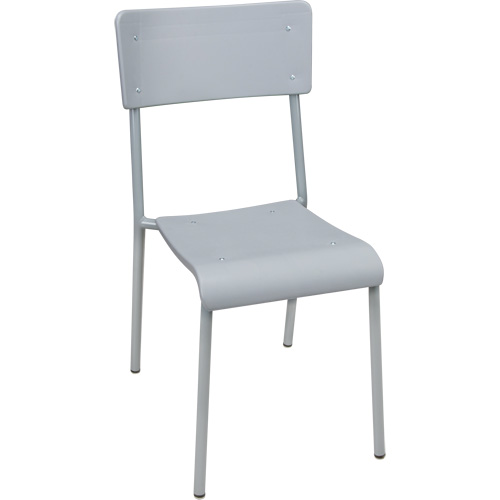 Chaises empilables Ventura, Polypropyl&egrave;ne, Hauteur 36", Capacit&eacute; 300 lb, Gris Planification Entrepots Molloy
