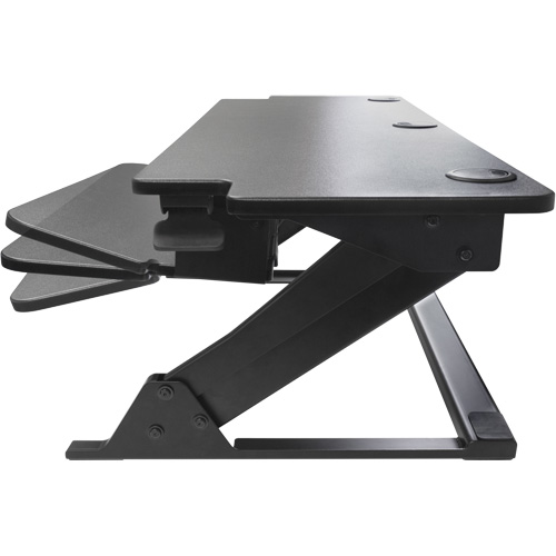 Goya Sit-Stand Workstation, Desktop Unit, 20" H x 42" W x 16" D, Black Planification Entrepots Molloy