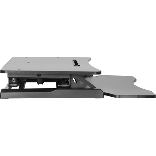 Goya Sit-Stand Workstation, Desktop Unit, 22" H x 31-1/2" W x 24" D, Black Planification Entrepots Molloy