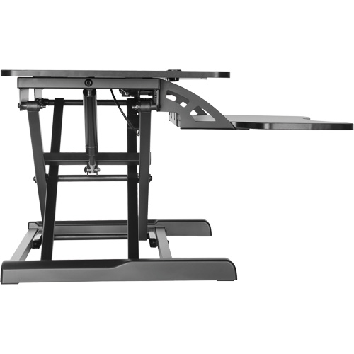 Goya Sit-Stand Workstation, Desktop Unit, 22" H x 31-1/2" W x 24" D, Black Planification Entrepots Molloy