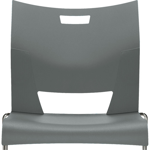 Chaise de formation sans bras Duet, Plastique, Hauteur 33-1/4", Capacit&eacute; 350 lb, Gris Planification Entrepots Molloy