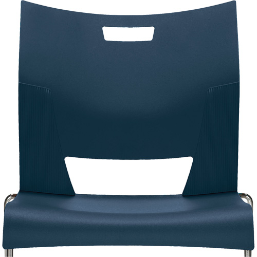 Chaise de formation sans bras Duet, Plastique, Hauteur 33-1/4", Capacit&eacute; 350 lb, Bleu Planification Entrepots Molloy