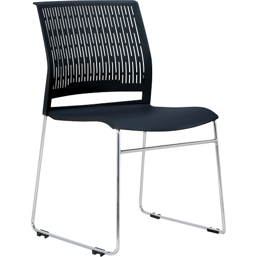 Activ Series Stacking Chairs, Polypropylene, 32-3/8" High, 275 lbs. Capacity, Black Planification Entrepots Molloy