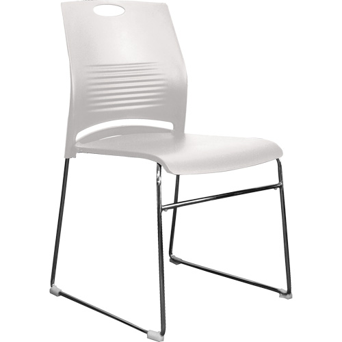 Activ Series Stacking Chairs, Plastic, 23" High, 275 lbs. Capacity, White Planification Entrepots Molloy