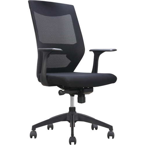 Activ Series Synchro-Tilt Office Chair, Fabric/Mesh, Black, 275 lbs. Capacity Planification Entrepots Molloy
