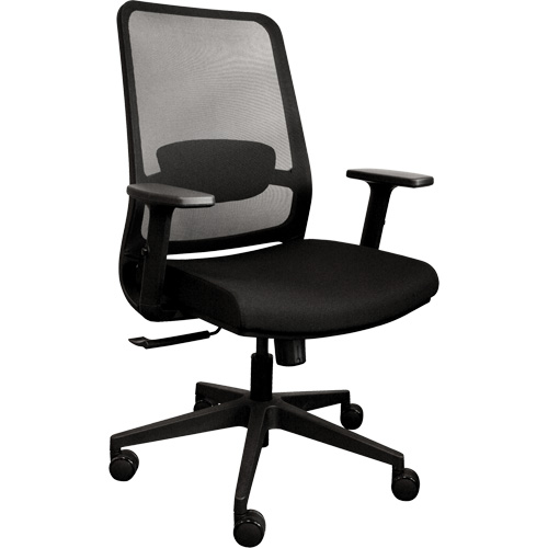 Activ Series Synchro-Tilt Office Chair, Fabric/Mesh, Black, 275 lbs. Capacity Planification Entrepots Molloy