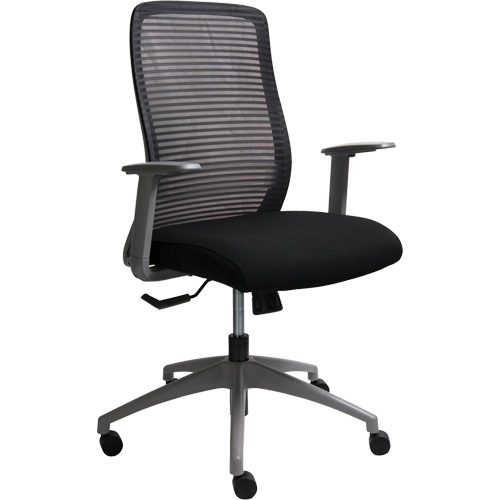 Era Series Adjustable Office Chair, Fabric/Mesh, Black, 275 lbs. Capacity Planification Entrepots Molloy