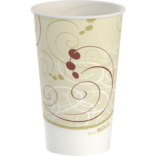 Dart&reg; Solo&reg; Waxed Disposable Cup, Paper, 16 oz., Multi-Colour Planification Entrepots Molloy