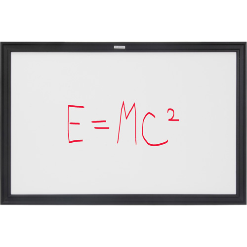 Black MDF Frame Whiteboard, Dry-Erase/Magnetic, 36" W x 24" H Planification Entrepots Molloy