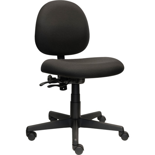 Aspen Low Back Posture Task Chair, Fabric, Black, 275 lbs. Capacity Planification Entrepots Molloy
