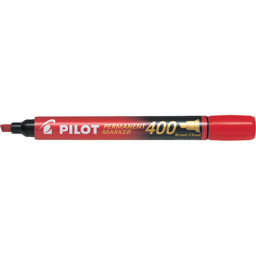 400 Permanent Marker, Red, Chisel Tip Planification Entrepots Molloy