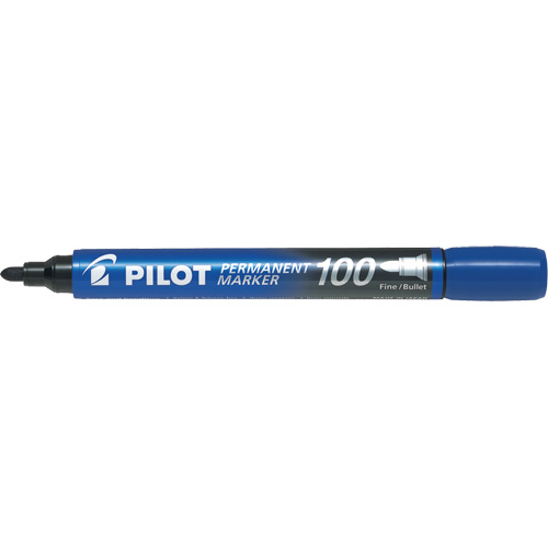Marqueur permanent s&eacute;rie 100, Bleu, Pointe Ronde Planification Entrepots Molloy