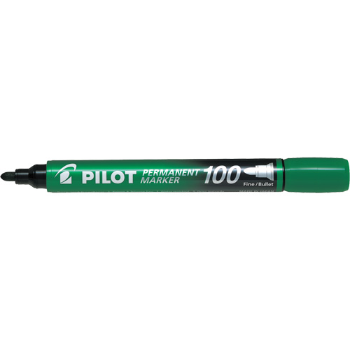 Marqueur permanent s&eacute;rie 100, Vert, Pointe Ronde Planification Entrepots Molloy
