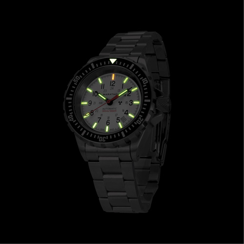 Arctic Edition Large Diver's Automatic GSAR Watch with Stainless Steel Bracelet, Digital, Battery Operated, 41 mm, Silver Planification Entrepots Molloy
