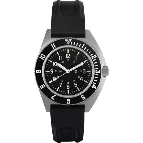 Montre Steel Navigator sur ensemble bracelet en caoutchouc noir de trois morceaux, Num&eacute;rique, &agrave; piles, 41 mm, Noir Planification Entrepots Molloy