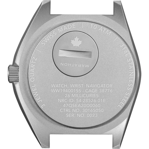 Montre Steel Navigator sur ensemble bracelet en caoutchouc noir de trois morceaux, Num&eacute;rique, &agrave; piles, 41 mm, Noir Planification Entrepots Molloy