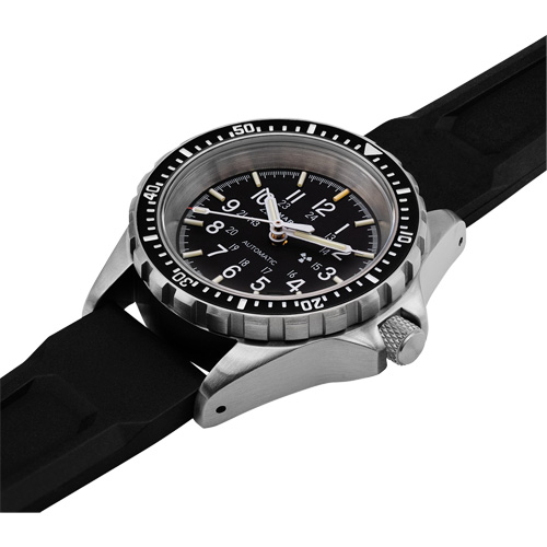Tr&egrave;s grande montre chronographe automatique pour plongeur/pilote d'avion, Num&eacute;rique, &agrave; piles, 46 mm, Noir Planification Entrepots Molloy