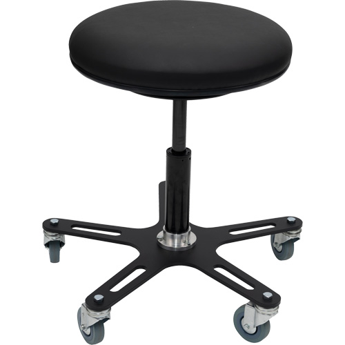 Tabouret Industriel OmniStool, Mobile, Ajustable, 22-1/2", Vinyle Si&egrave;ge Planification Entrepots Molloy
