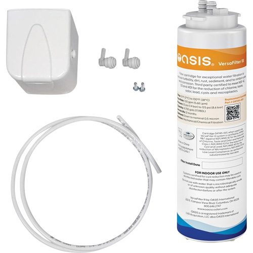 Trousse de filtre universel Versafilter III, Utilize avec Abreuvoirs OASIS/Remplisseurs de bouteille OASIS Planification Entrepots Molloy