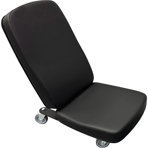 Mini chaise industrielle FLEX, Vinyle, Noir, Capacit&eacute; 280 lb Planification Entrepots Molloy